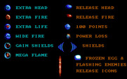 Dragon Spirit for IBM PC/Compatibles - Game information screen.