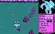 Dragon Spirit for IBM PC/Compatibles - Enemy formation appears at the start of level 2...