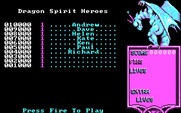 Dragon Spirit for IBM PC/Compatibles - High scores.