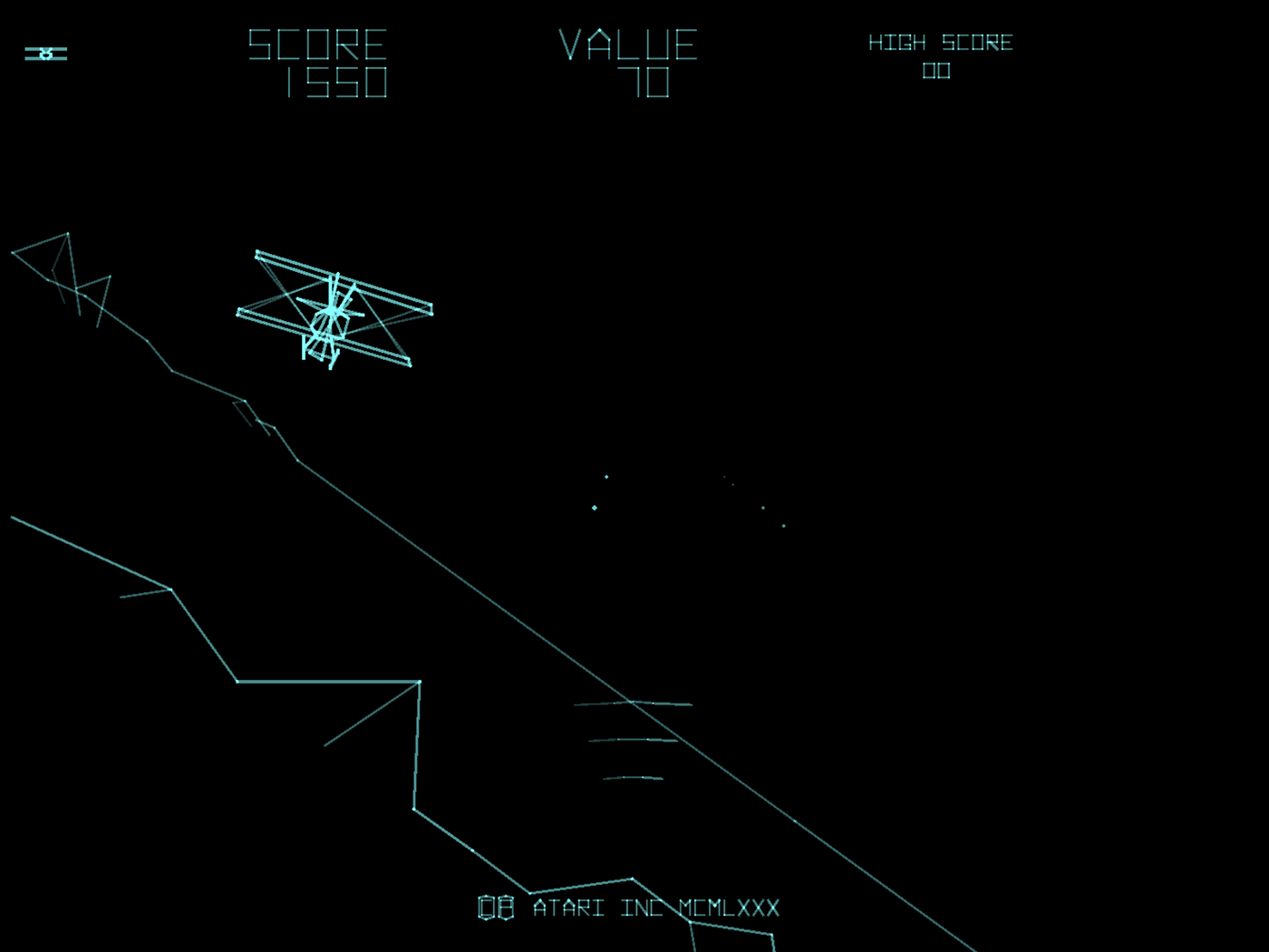 Red Baron Arcade Screenshot: Turning to attack another plane...