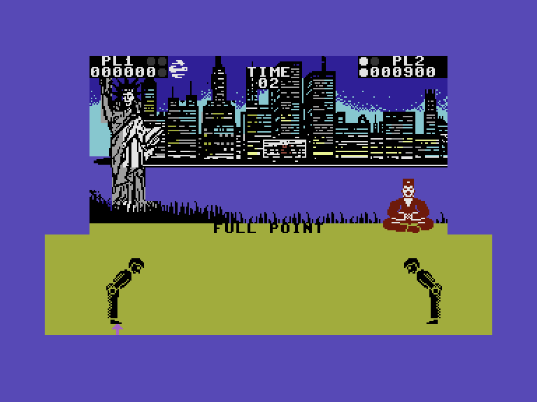World Karate Championship Commodore 16 & Plus/4 Screenshot: Full point for that last fight...