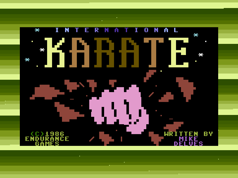 World Karate Championship Commodore 16 & Plus/4 Screenshot: Loading screen.