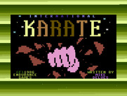 World Karate Championship for Commodore 16 & Plus/4 - Loading screen.