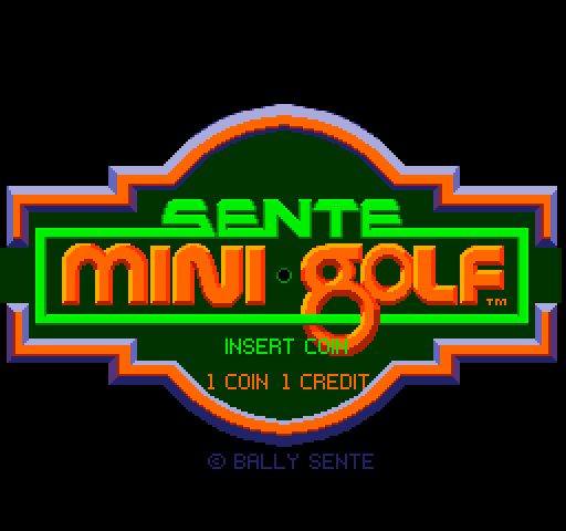 Mini Golf Arcade Screenshot: Title screen.