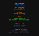 Mini Golf for Arcade - Game credits.