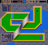 Mini Golf for Arcade - The second hole has a couple loops to make it through...