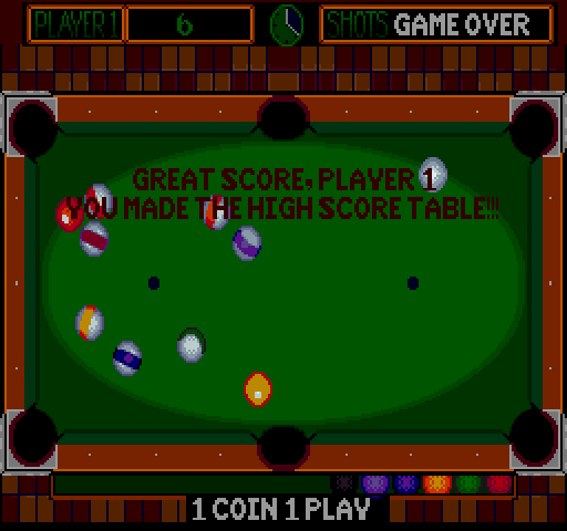 Gimme A Break Arcade Screenshot: Game over, but I got a new high score!