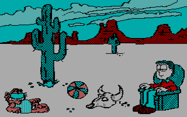Create with Garfield! (Deluxe Edition) IBM PC/Compatibles Screenshot: My creation so far.