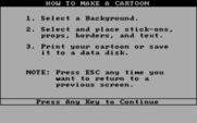 Create with Garfield! (Deluxe Edition) for IBM PC/Compatibles - Game instructions.