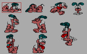 Create with Garfield! (Deluxe Edition) for IBM PC/Compatibles - Here's the variations of Odie I can choose.