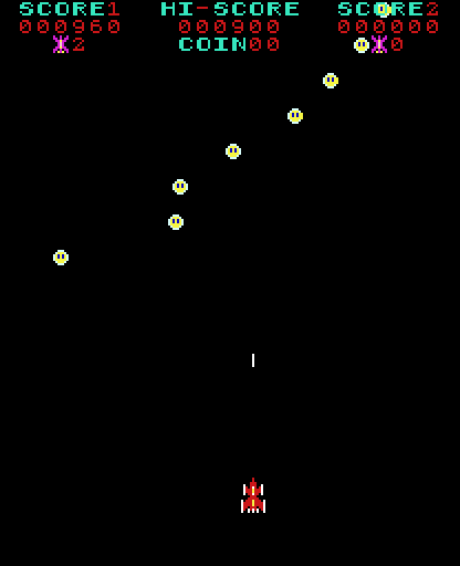Phoenix Arcade Screenshot: Phoenix eggs appear...