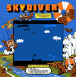 Skydiver for Arcade - The flags indicate the direction and strength of the wind.