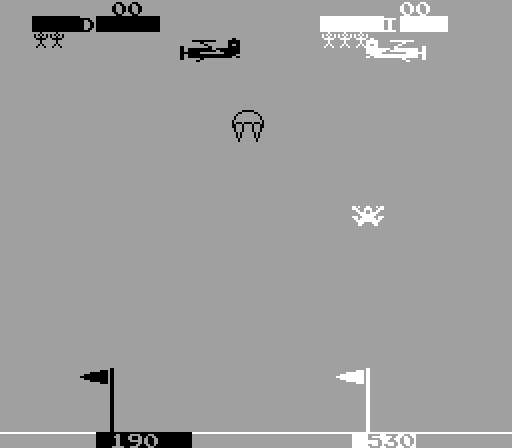 Skydiver Arcade Screenshot: Game start.