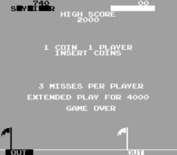 Skydiver for Arcade - Game over.