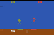 Skydiver for Atari 2600 - Release the parachute before you crash into the ground!