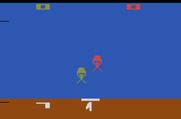 Skydiver for Atari 2600 - About to land on a target...
