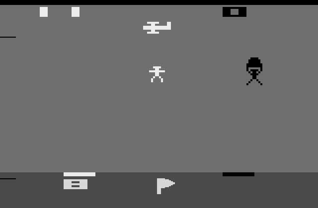 Skydiver Atari 2600 Screenshot: Game start.