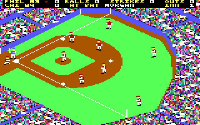 World's Greatest Baseball Game, The IBM PC/Compatibles Screenshot: Batter up!