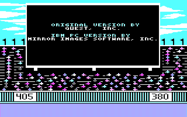 World's Greatest Baseball Game, The IBM PC/Compatibles Screenshot: Game credits.
