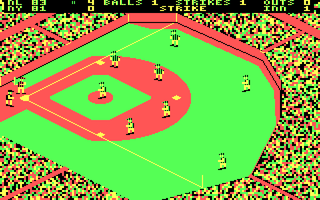 World's Greatest Baseball Game, The IBM PC/Compatibles Screenshot: Strike!