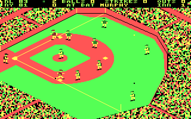 World's Greatest Baseball Game, The IBM PC/Compatibles Screenshot: Batter up!