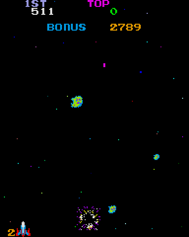 Zero Hour Arcade Screenshot: I've been hit!