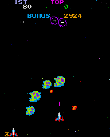 Zero Hour Arcade Screenshot: Incoming obstacles!