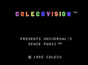 Space Panic for ColecoVision - Title screen.