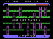Space Panic for ColecoVision - Game over.