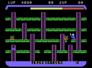 Space Panic for ColecoVision - Preparing to trap an enemy...