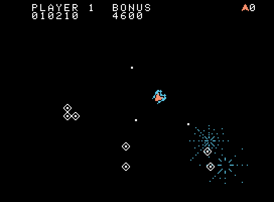 Space Fury ColecoVision Screenshot: Enemies incoming...