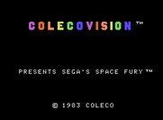 Space Fury for ColecoVision - Title screen.