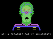 Space Fury for ColecoVision - Game start; your opponent taunts you!