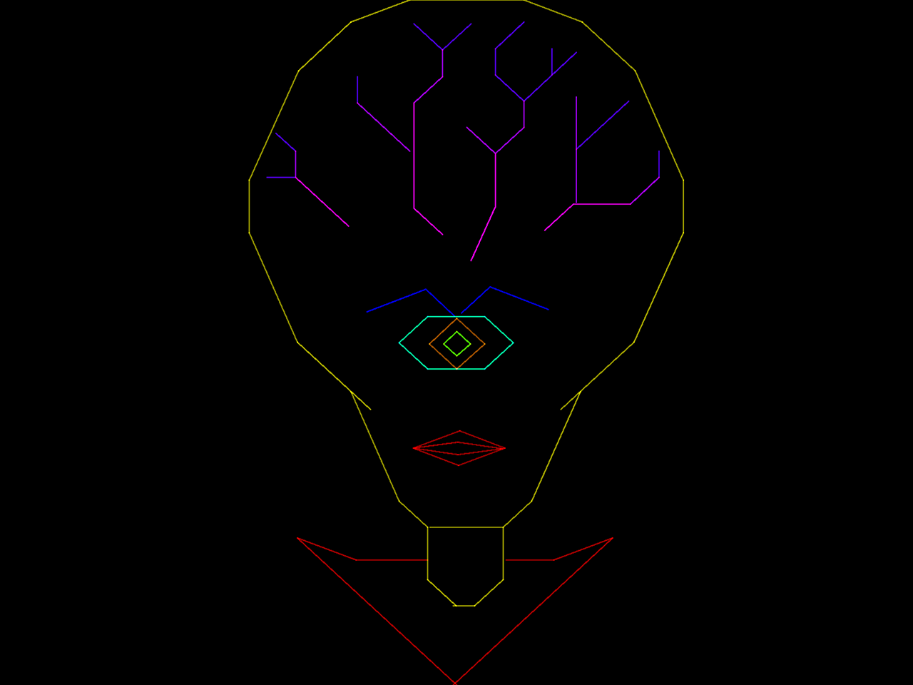 Space Fury Arcade Screenshot: Your alien opponent.