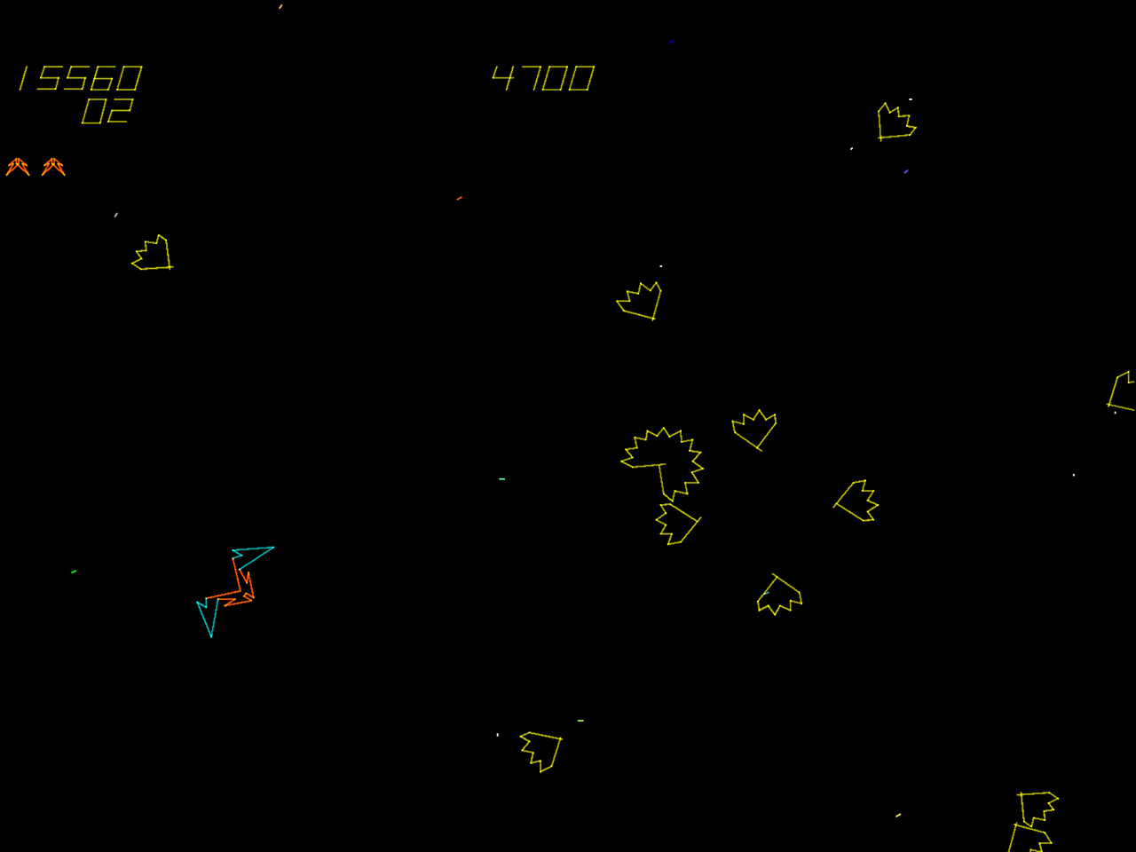Space Fury Arcade Screenshot: Enemies start to become more numerous!