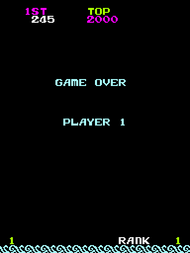 Magical Spot Arcade Screenshot: Game over.