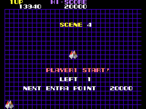 Nova 2001 Arcade Screenshot: Ready to begin scene 4?