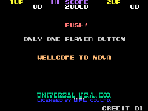 Nova 2001 Arcade Screenshot: Ready to begin?