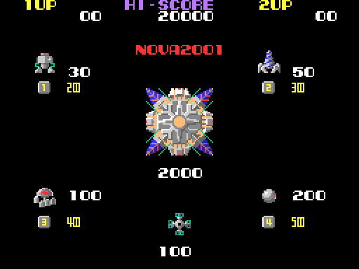 Nova 2001 Arcade Screenshot: Scoring.