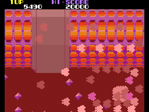 Nova 2001 Arcade Screenshot: Crash! I was hit...