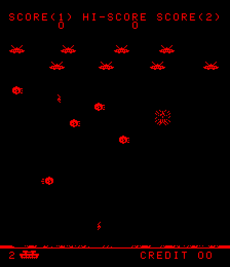 Galaxy Wars Arcade Screenshot: Another crash...