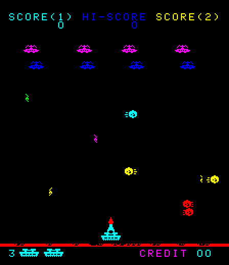 Galaxy Wars Arcade Screenshot: Preparing to launch again...