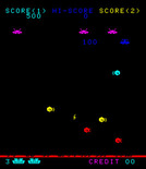 Galaxy Wars for Arcade - 100 points for hitting a target...