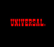 Galaxy Wars for Super NES - Universal logo screen.