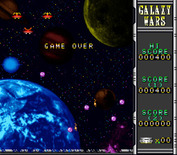Galaxy Wars for Super NES - Neo mode; game over.