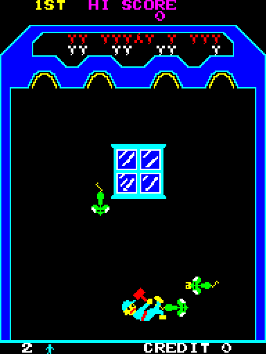 Cheeky Mouse Arcade Screenshot: Oh no, I fell!