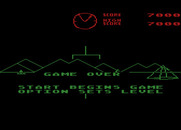 Battlezone for Atari 8-bit - Game over.