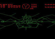 Battlezone for Atari 8-bit - Crash! This tank rammed into me...