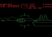 Battlezone for Atari 8-bit - Close encounter with a tank!