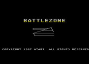 Battlezone for Atari 8-bit - Title screen.